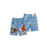 RICCHEZZA - Patched Up Short 14oz denim carpenter short